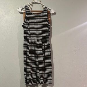 Black and White Striped Dress